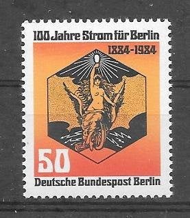 Duitsland - Berlijn 1984  Stroom, Verzenden, BRD, Postfris