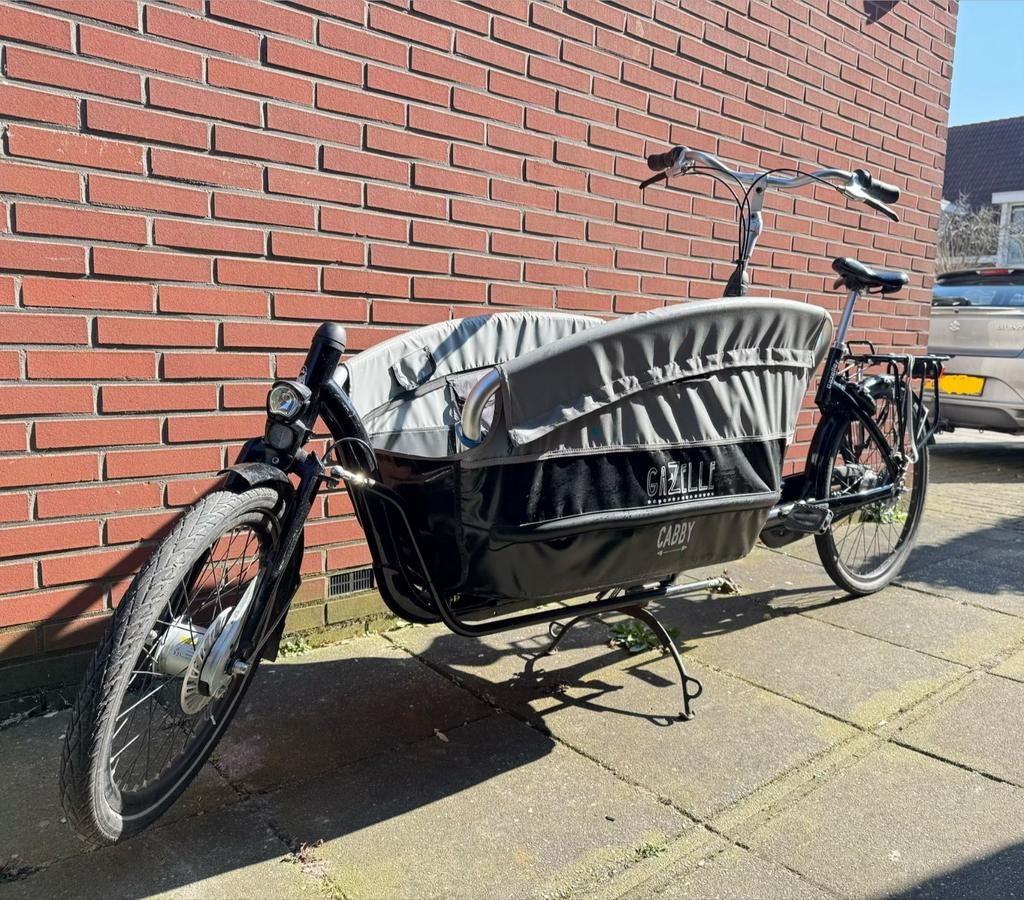 Gazelle Cabby bakfiets in nette staat, Fietsen en Brommers, Fietsen | Bakfietsen, Ophalen, Gebruikt, Gazelle, Huif