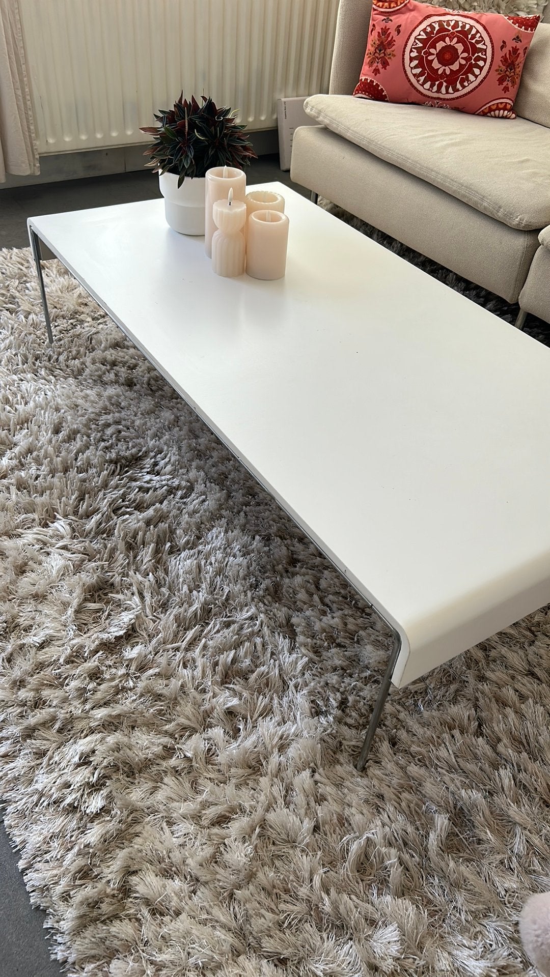 Elegante salontafel, Ophalen, Overige materialen, Gebruikt, 100 tot 150 cm