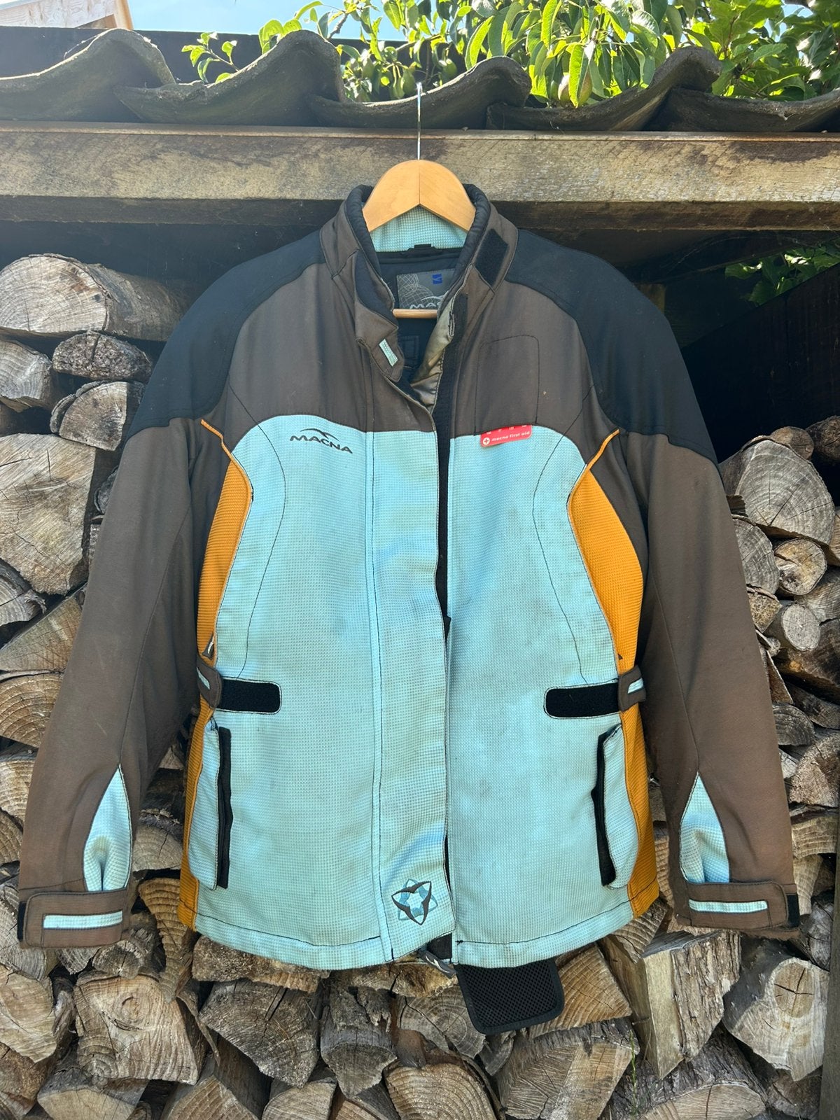 Motorjas Magna XL met bescherming, Kleding | Heren, Ophalen, Gedragen, Maat 56/58 (XL), Blauw