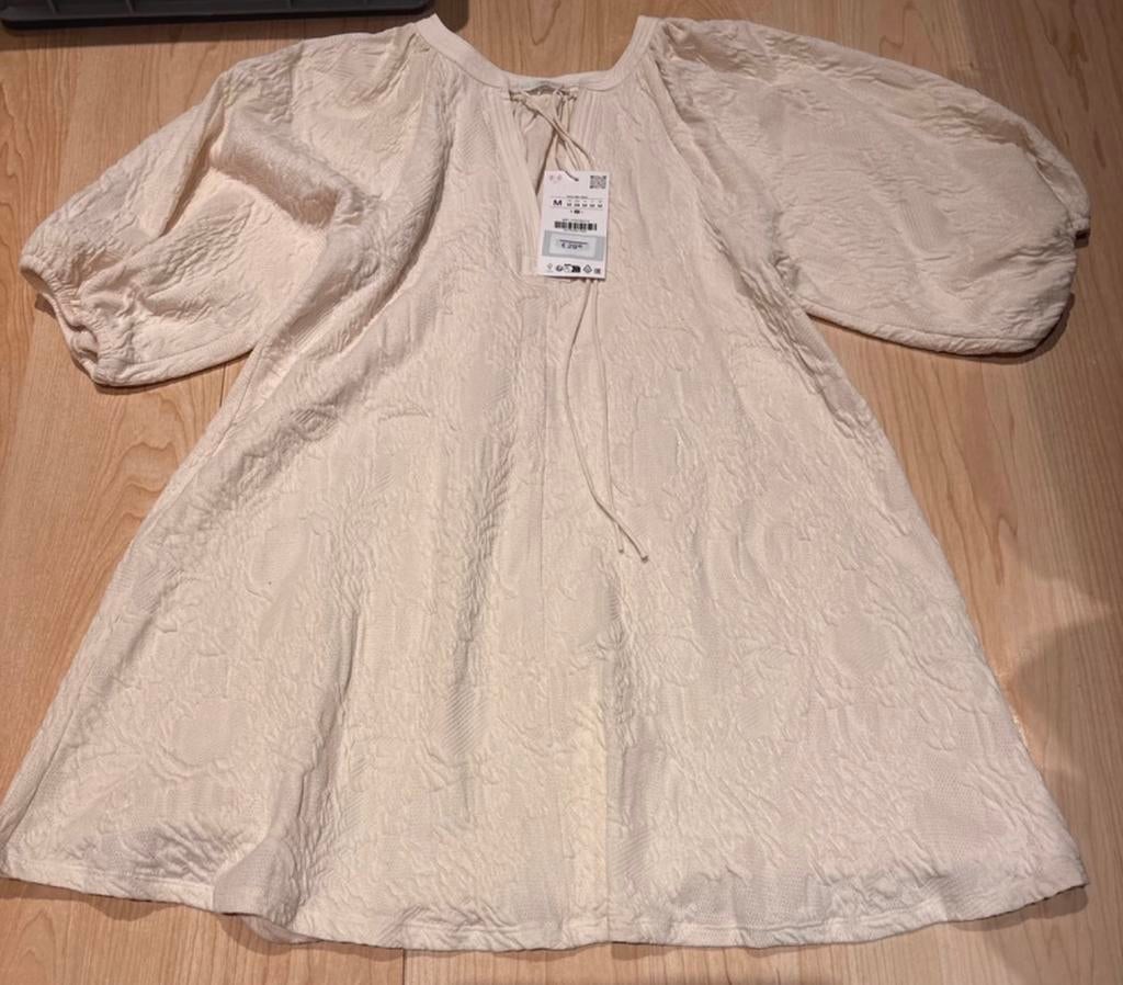 Zara jurk nieuw maat m, Maat 38/40 (M), Mi, Beige, Nieuw