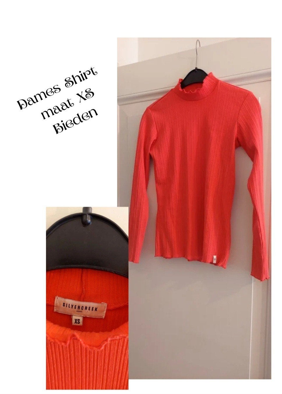 Dames shirt lange mouw, Ophalen of Verzenden, Zo goed als nieuw, Maat 34 (XS) of kleiner, Lange mouw
