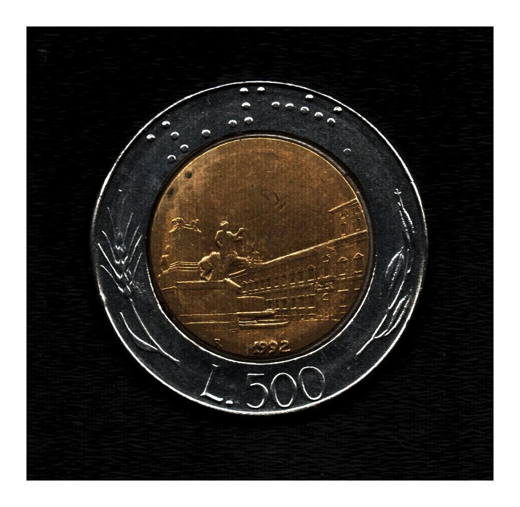 Italië 500 lire 1992 (M 153), Ophalen of Verzenden, Italië, Losse munt
