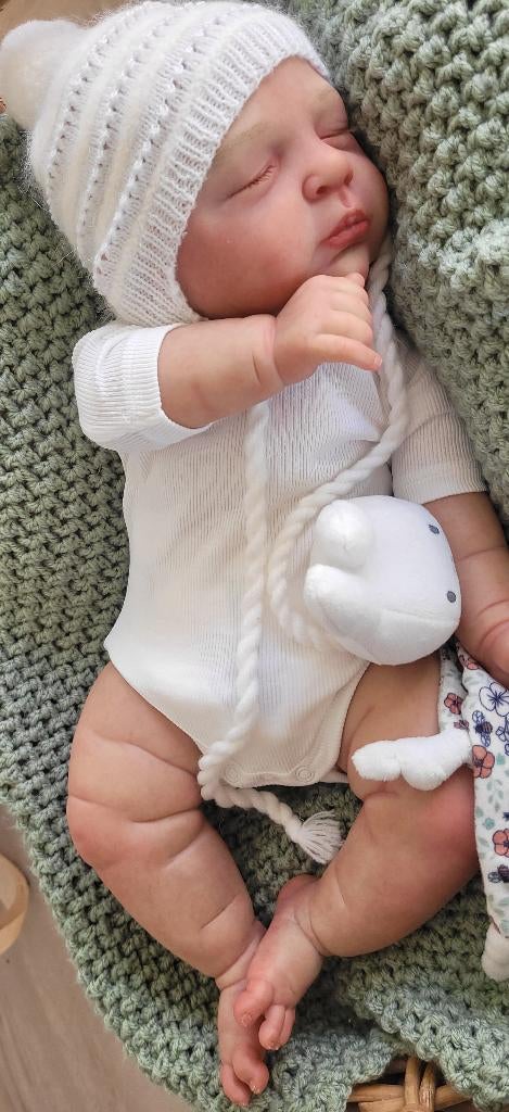 Prachtig mollig reborn jongen/meisje 49cm, Verzamelen, Poppen, Ophalen of Verzenden, Nieuw, Pop, Levensecht of Reborn