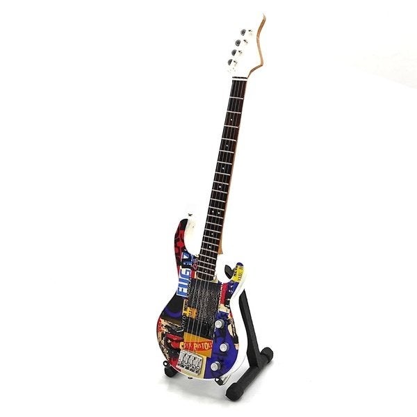 Red Hot Chili Peppers Flea miniatuur gitaar 25cm mini guitar, Info@deconoord.nl, Deco Noord, Nieuw, Ophalen of Verzenden