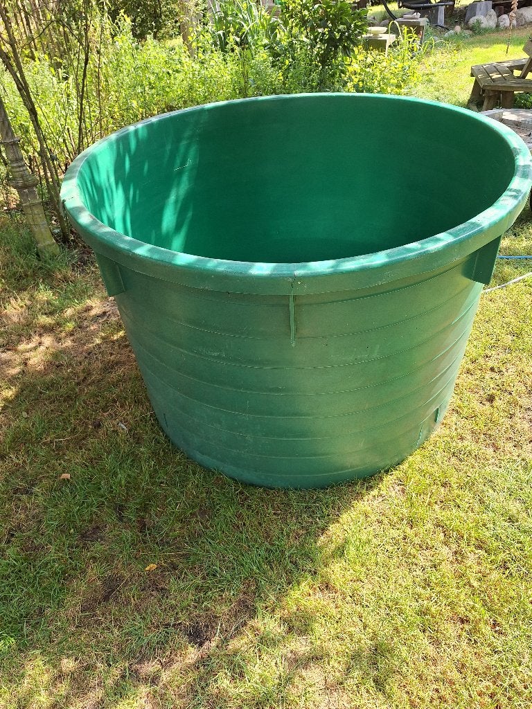 TE KOOP: Groene kuip; vijver; hottub; bassin; buitenbad €100, Ophalen, Gebruikt, Vast