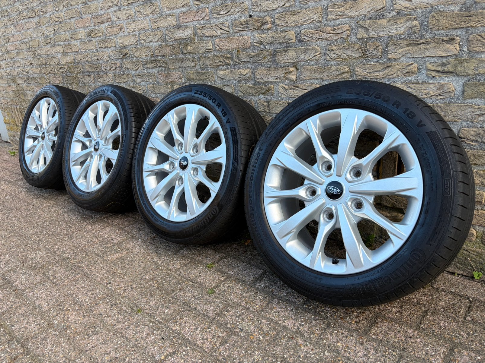 Te koop: Originele Ford Transit custom velgen 18” 5x160, Ophalen, 18 inch, Banden en Velgen, 235 mm