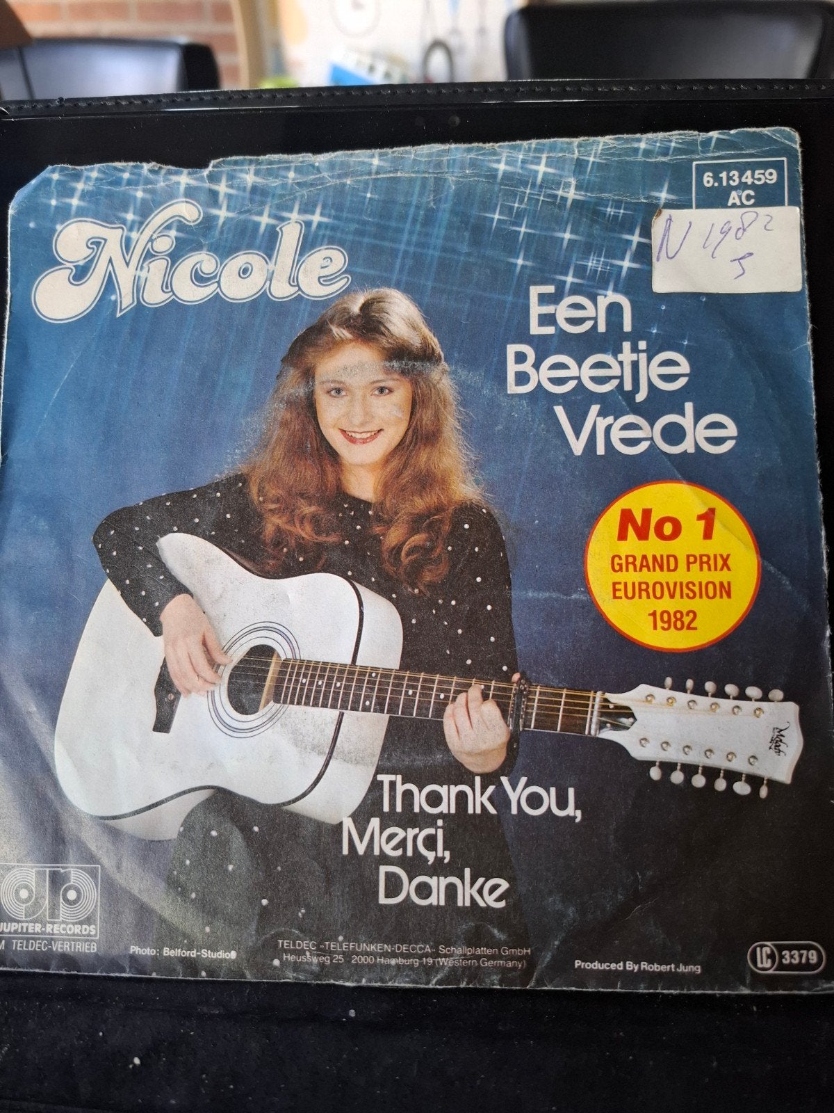 Nicole - Ein Bisschen Frieden (Eurovision 1982) Vinyl Single, Cd's en Dvd's, Vinyl Singles, Gebruikt, 7 inch, Ophalen of Verzenden