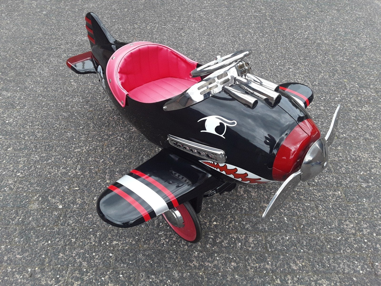 Pedal plane. Trapvliegtuig,trapauto, zeer mooie staat., Verzamelen, Ophalen, Zo goed als nieuw