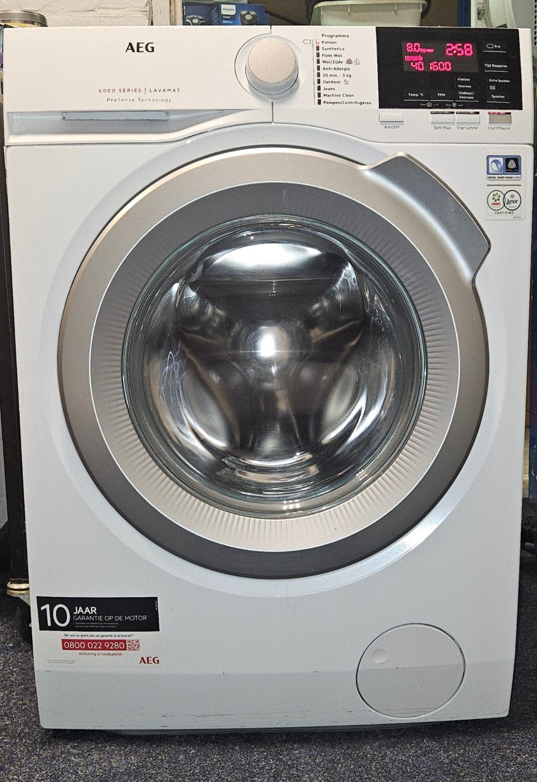 Aeg wasmachine 1600tr/8kg. schone frisse machine!, Witgoed en Apparatuur, Ophalen, 8 tot 10 kg, 1600 toeren of meer, Zo goed als nieuw