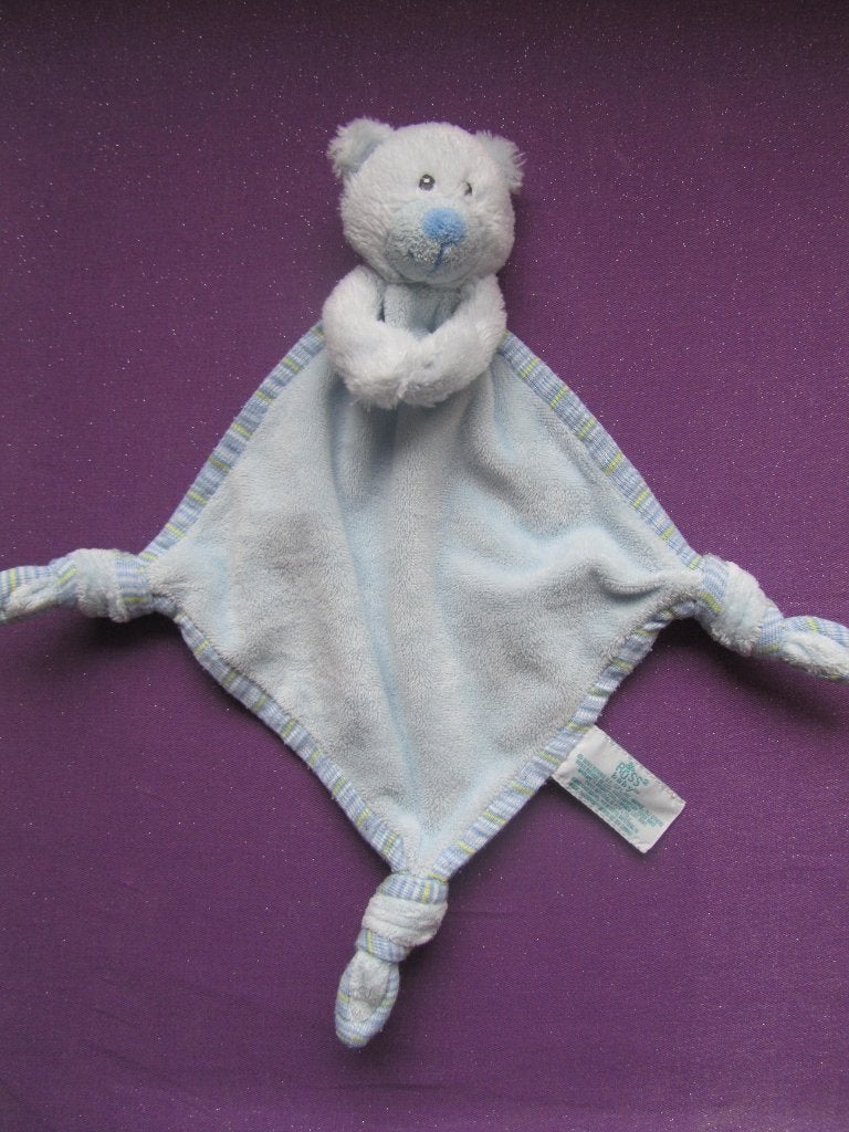 RUSS BABY Knuffeldoekje BEER. BLAUW **Als Nieuw**, Beer, Blauw, Ophalen of Verzenden, Russ Berrie