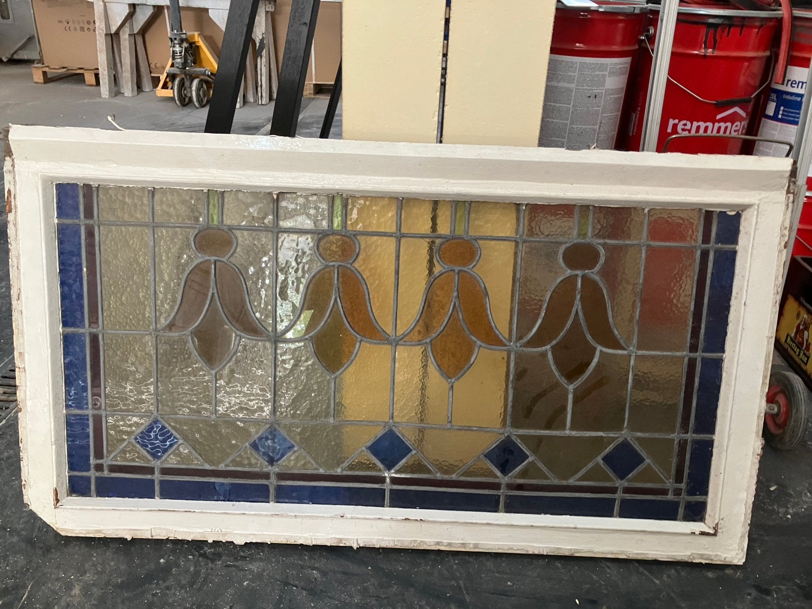 Glas in loodraam, Doe-het-zelf en Verbouw, Ophalen, Glasplaat, Minder dan 80 cm