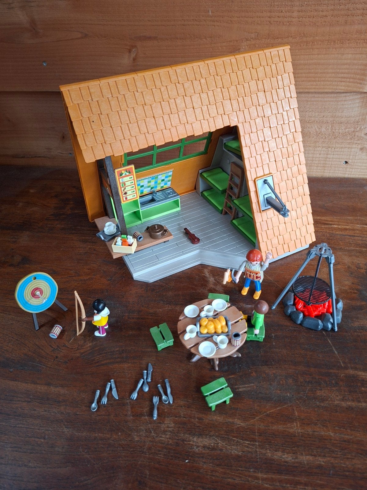 Playmobil scouting huisje 6887 met accessoires, Ophalen of Verzenden, Jongen of Meisje