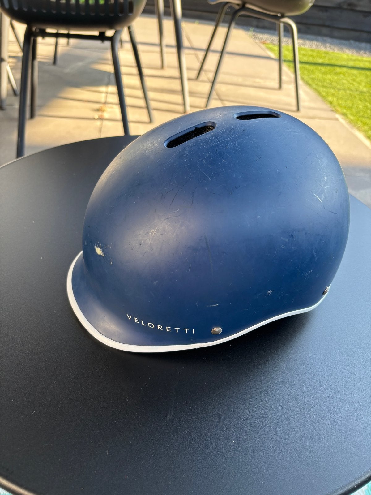 Veloretti fietshelm - Donkerblauw, Ophalen of Verzenden, Gebruikt, S, Jongen of Meisje