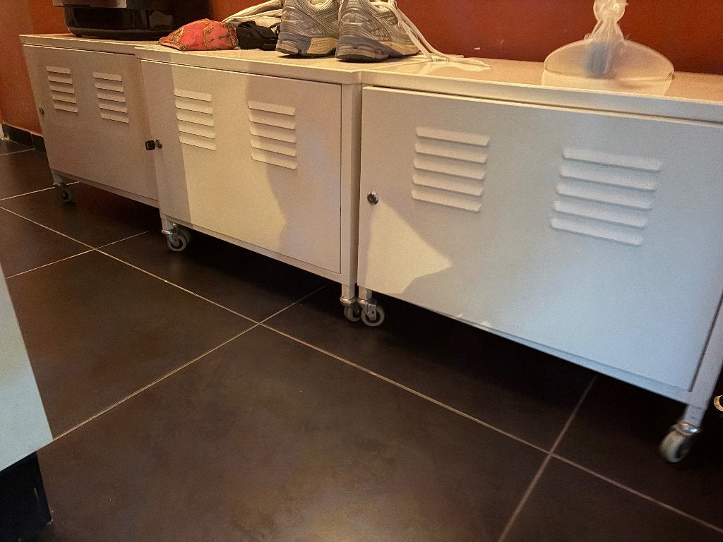 IKEA ps metalen kastjes, Ophalen, Met plank(en), Gebruikt, Minder dan 150 cm