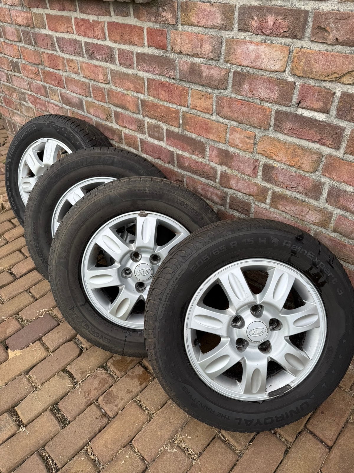 Originele 15 inch Kia velgen (5x114.3) - Lichtmetaal, Ophalen, Gebruikt, 15 inch, Velg(en)