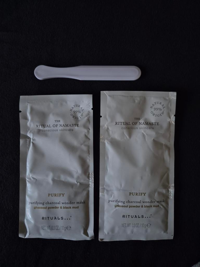 Rituals ritual of namaste charcoal wonder mask. 2x, nieuw!, Ophalen of Verzenden, Nieuw, Gehele gezicht