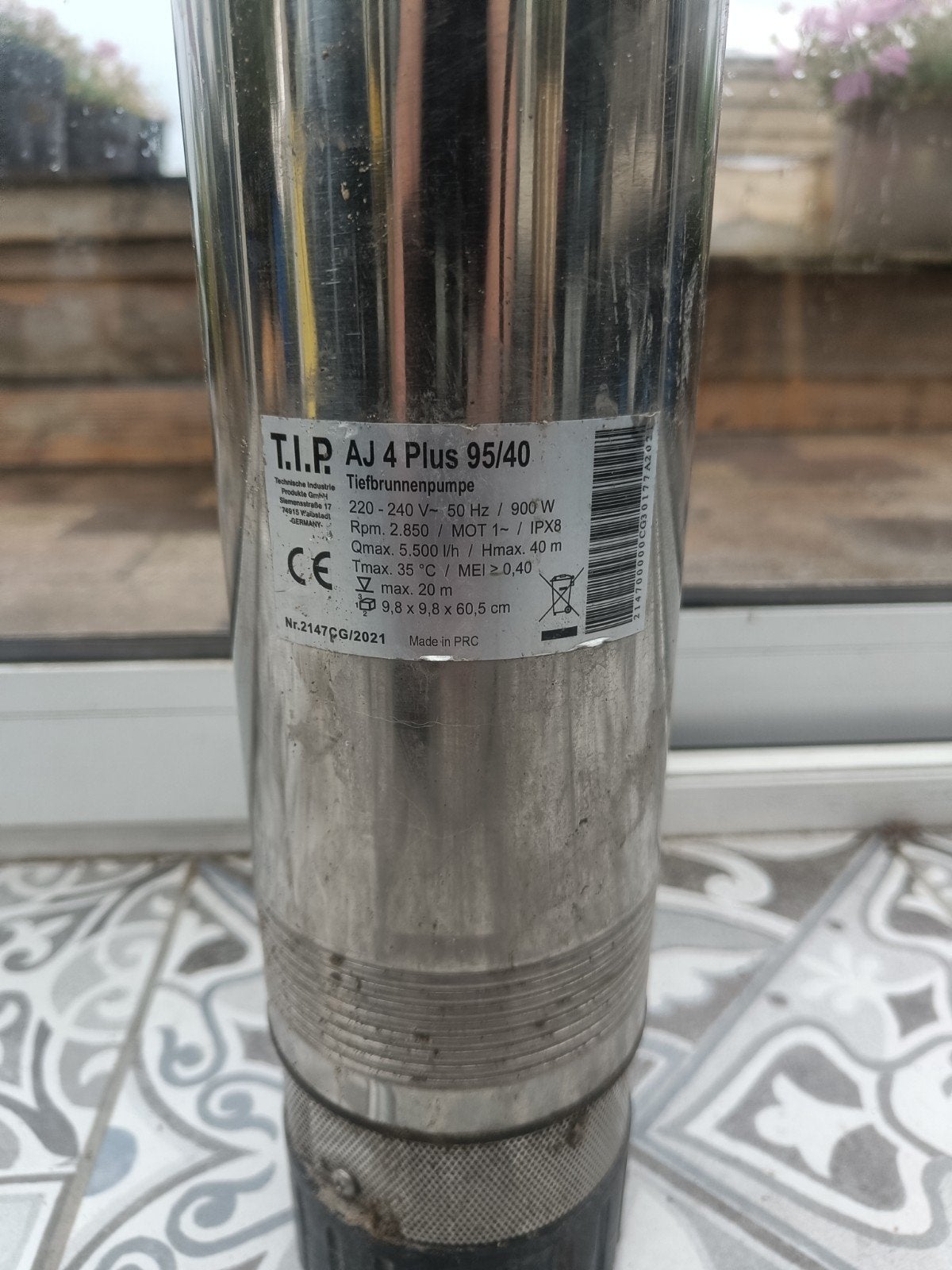 T.I.P. AJ 4 Plus 95/40 Bronpomp - 900W, 40m opvoerhoogte, Ophalen of Verzenden
