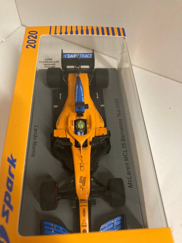 Lando Norris 1:43 Barcelona Test 2020 Mclaren Spark S6462, Ophalen of Verzenden, Nieuw, Formule 1