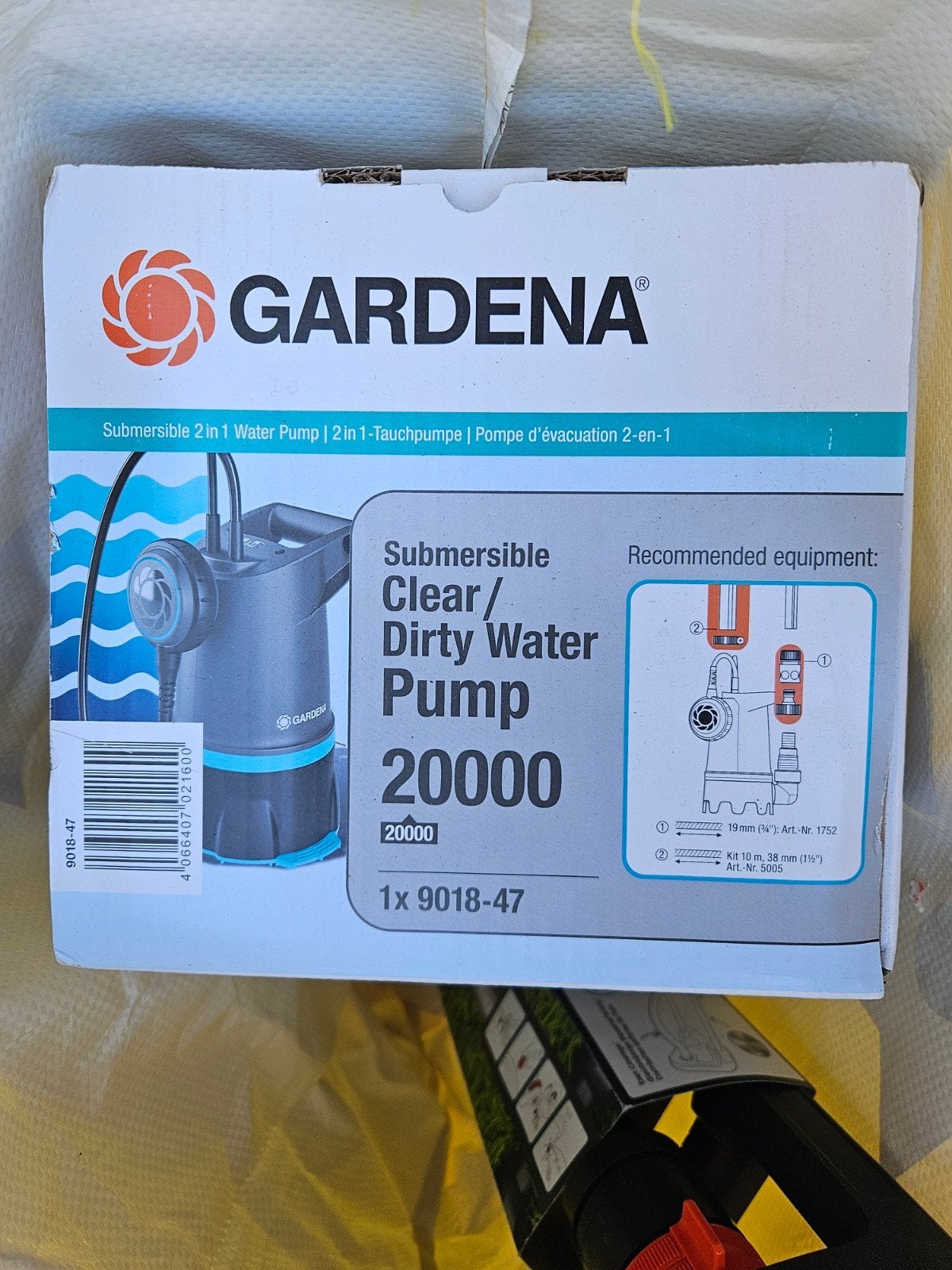 Gardena Dompelpomp 20000 - Nieuw in doos, Tuin en Terras, Waterpompen, Ophalen of Verzenden, Nieuw, Elektrisch, Dompelpomp