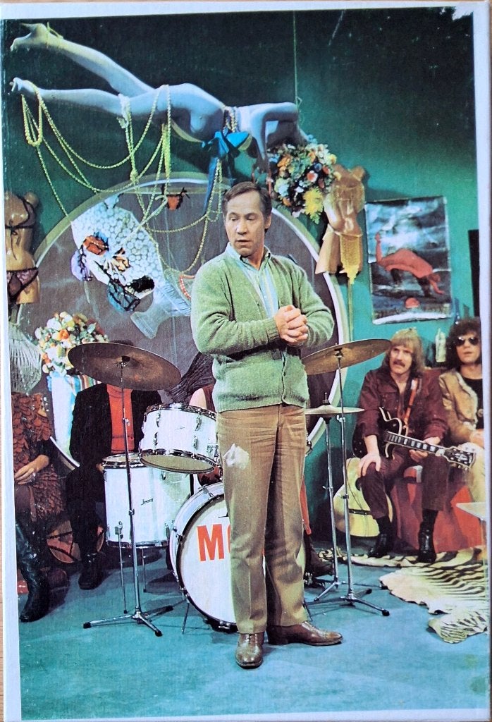 Afbeelding gitarist Jan Akkerman curiosa. Puzzel. Compleet., Ophalen of Verzenden, Minder dan 500 stukjes, Zo goed als nieuw, Legpuzzel