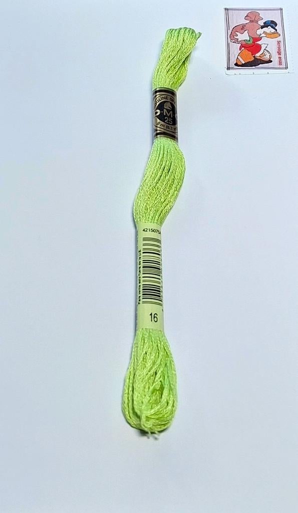 DMC mouline, groen 16, 68314 ILLZACH, Ophalen of Verzenden, Borduurgaren of Zijde, DMC
