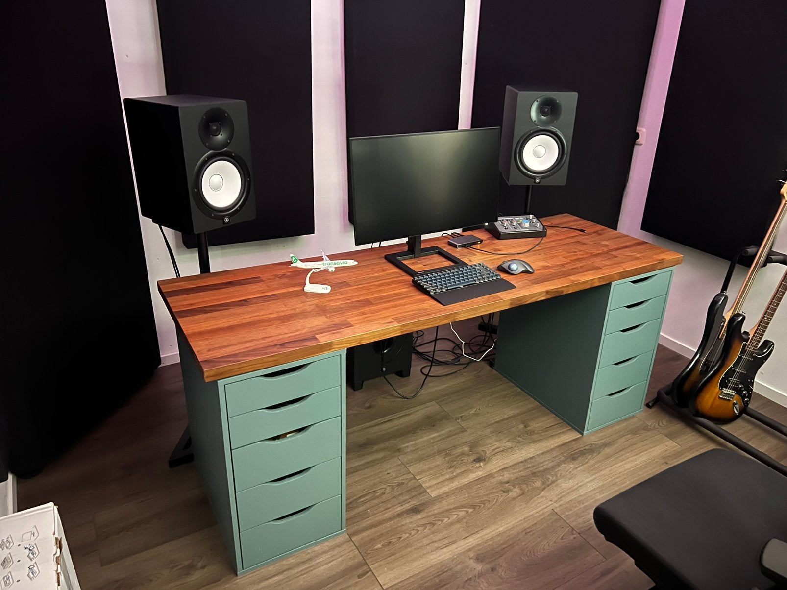 Bureau IKEA 2x ALEX + KARLBY, Ophalen, Zo goed als nieuw
