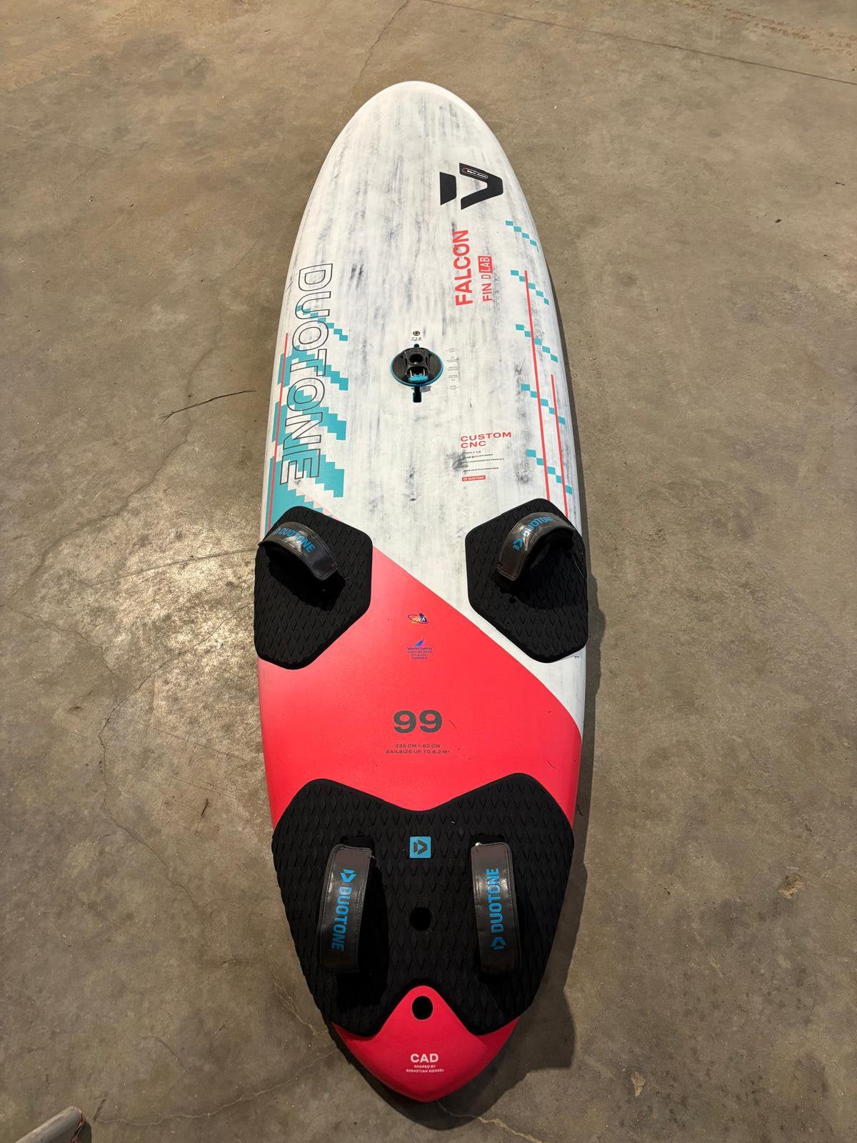 Warp en falcon van duotone (volledige windsurf slalom set), Ophalen, Zo goed als nieuw