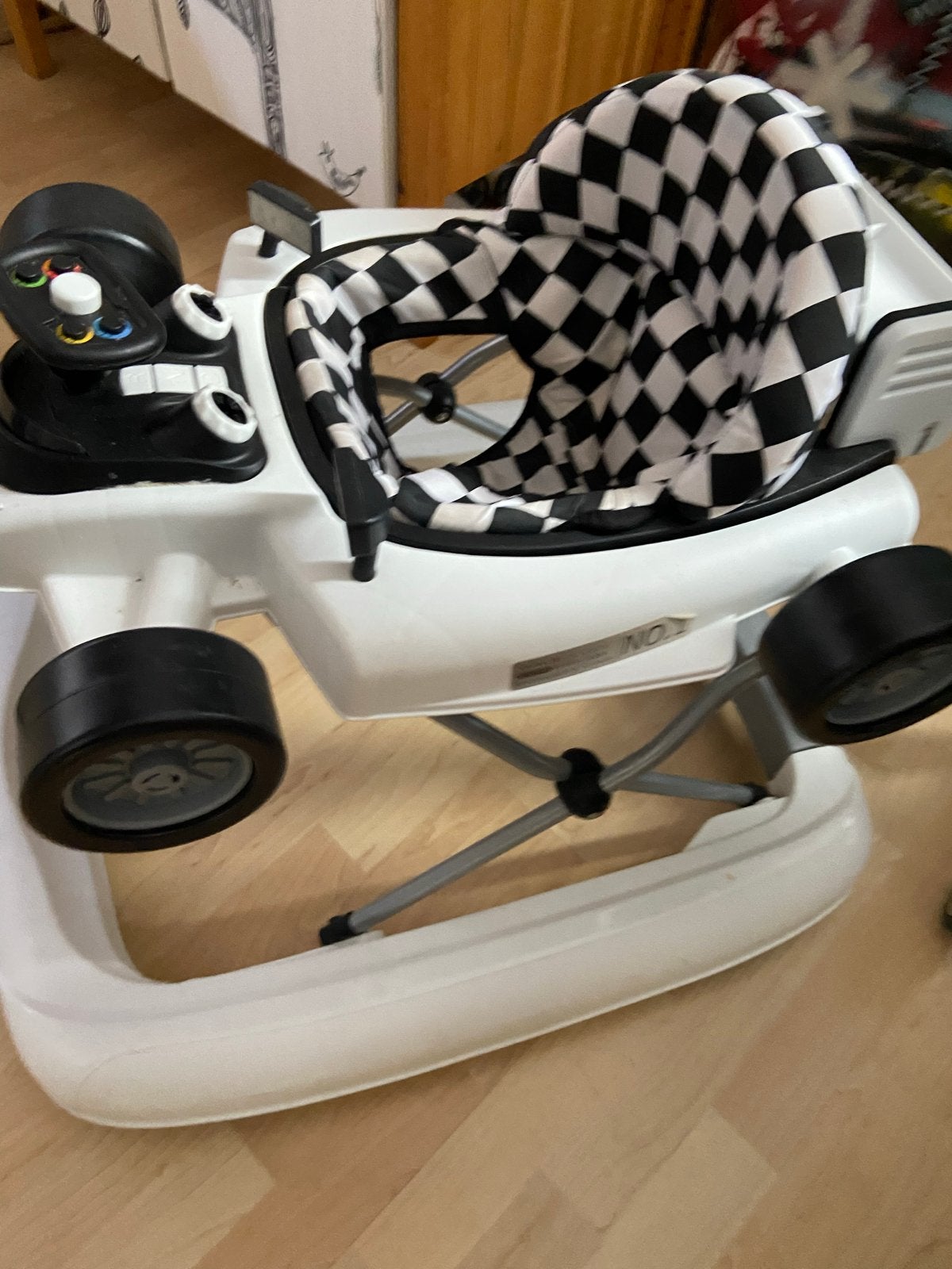 Baby loopstoel in raceauto design, Ophalen, Gebruikt