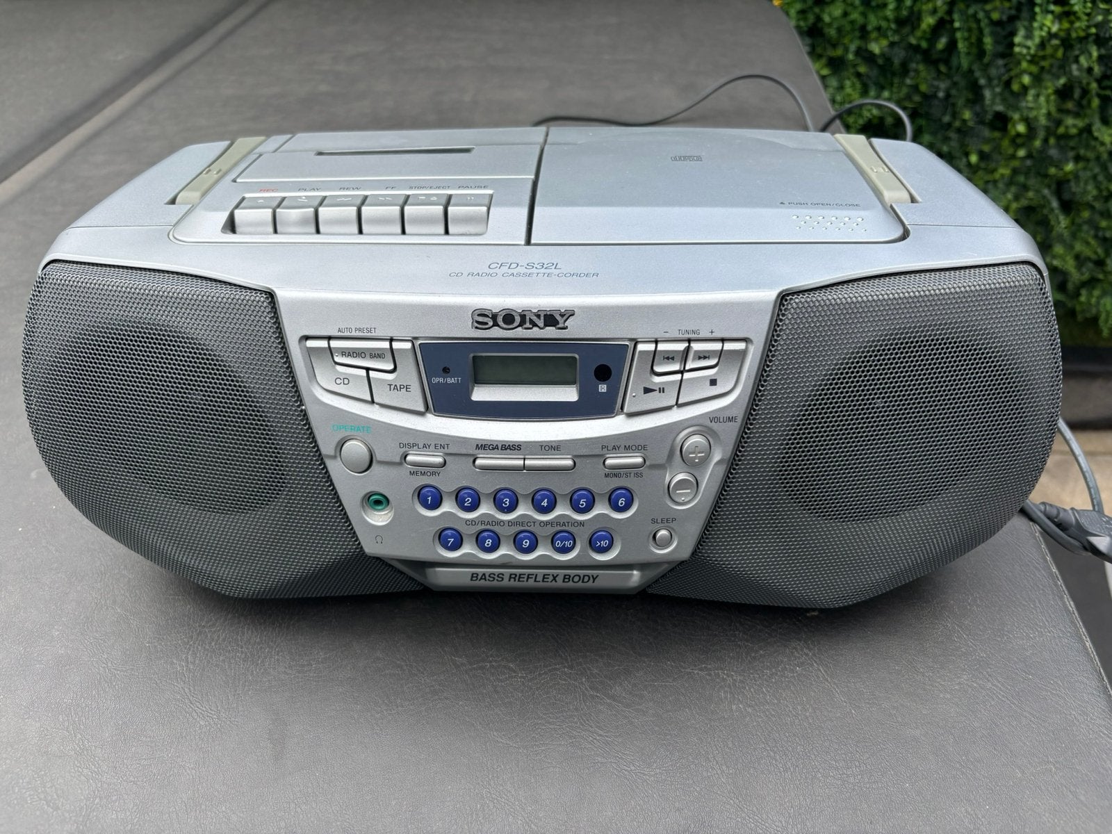 Sony CFD-S32L CD Radio Cassette Recorder vintage - Draagbaar, Ophalen, Gebruikt, Cassettedeck, Draagbaar