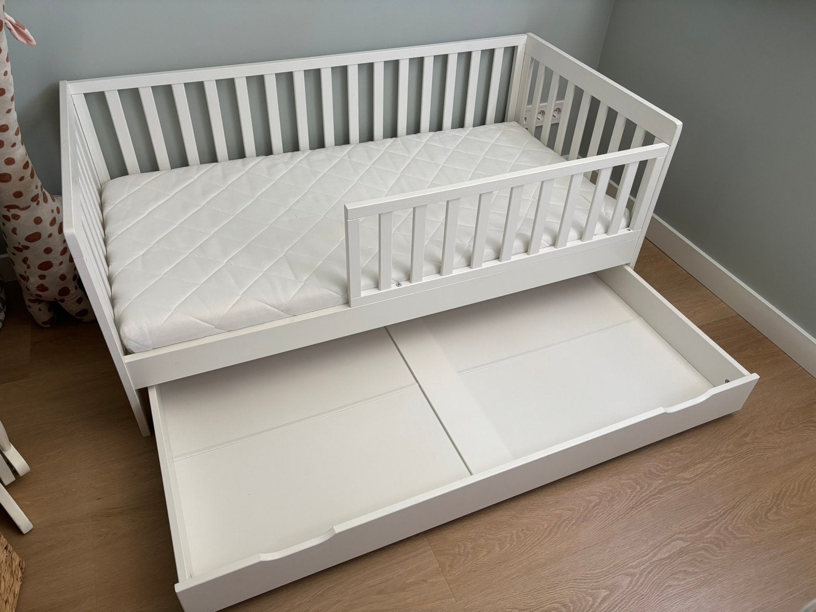 Petit Amélie peuterbed Plume incl lade en matras, Kinderen en Baby's, Ophalen, 70 tot 85 cm, 140 tot 160 cm, Zo goed als nieuw