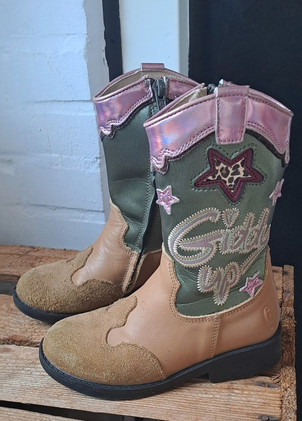 Stoere cowboylaarzen - maat 27, Kinderen en Baby's, Meisje, Ophalen of Verzenden, Shoeme, Laarzen