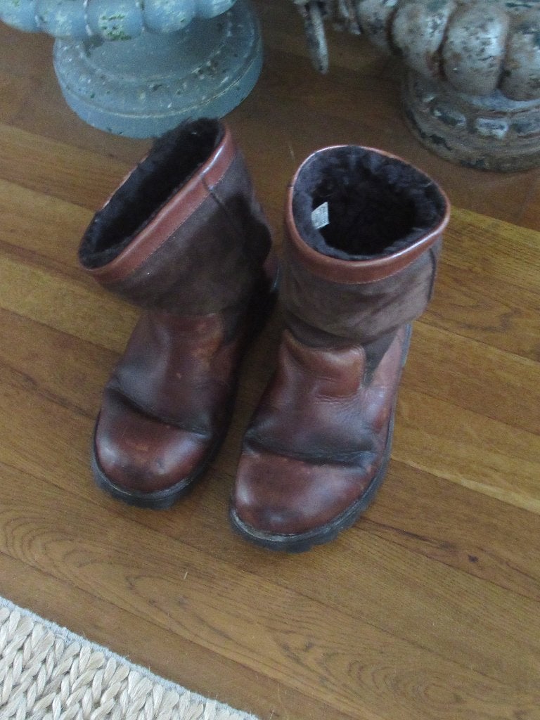 oude bruine UGG heren LAARZEN, maat 40,5, UGG, Bruin, Boots, Ophalen of Verzenden