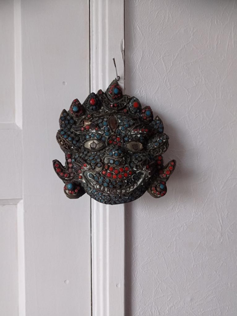 Antiek Tibetaans boeddhistisch mahakalamasker, Ophalen of Verzenden