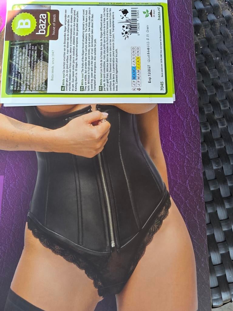 Zado corset medium leder, Kleding | Dames, Ondergoed en Lingerie, Ophalen of Verzenden, Zwart, Body of Korset