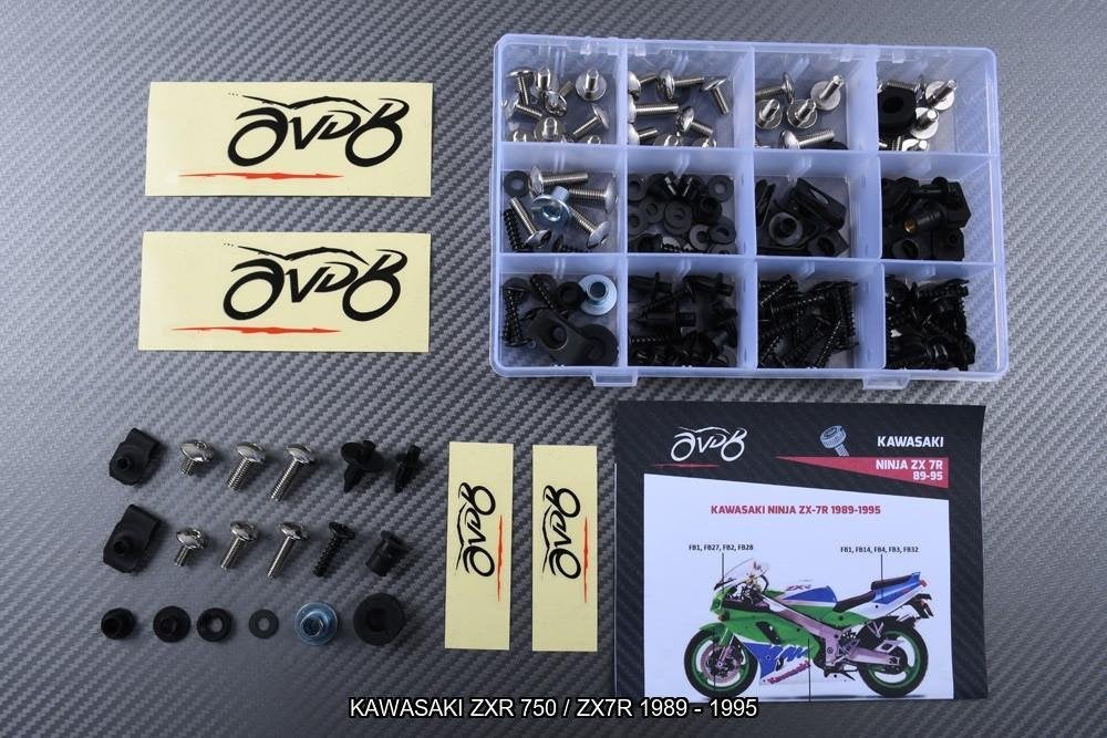 Kuip bouten set voor KAWASAKI ZXR 750 ZX7R 1989 1995, Motoren, Verzenden, Nieuw