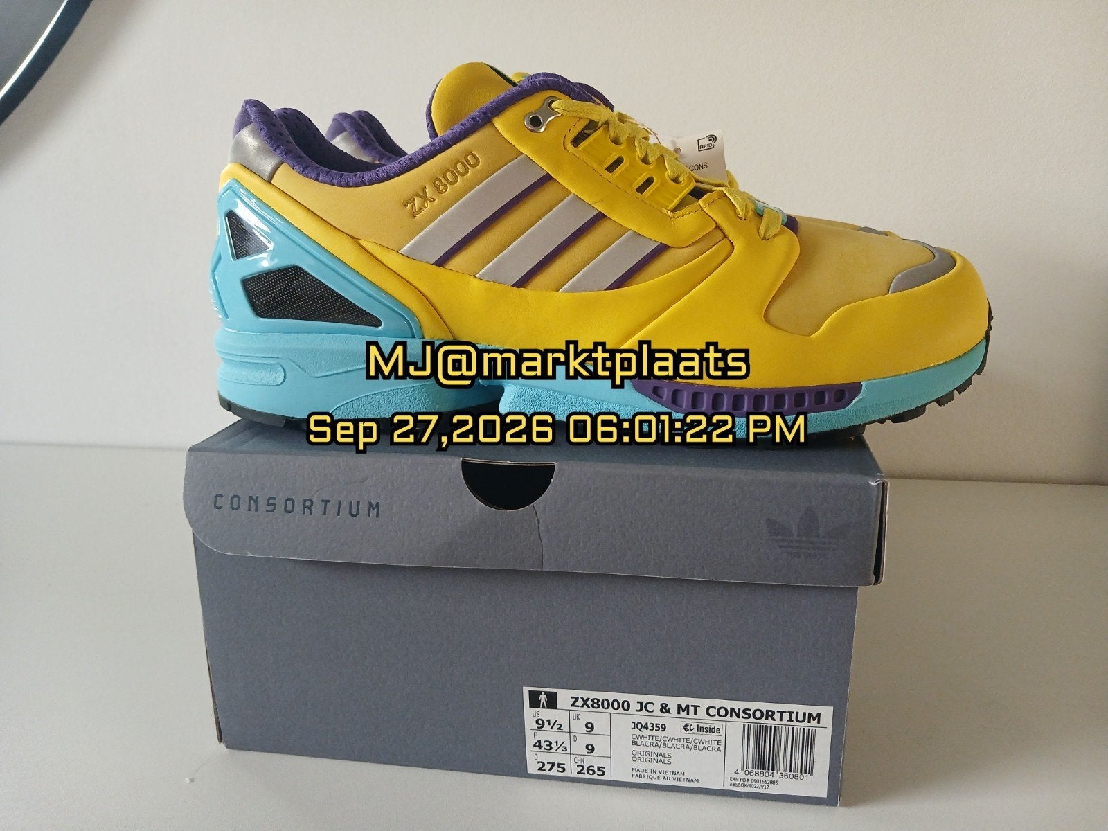 Adidas ZX 8000 Torsion JC x MT Consortium, Ophalen, Overige kleuren, Nieuw, Sneakers of Gympen