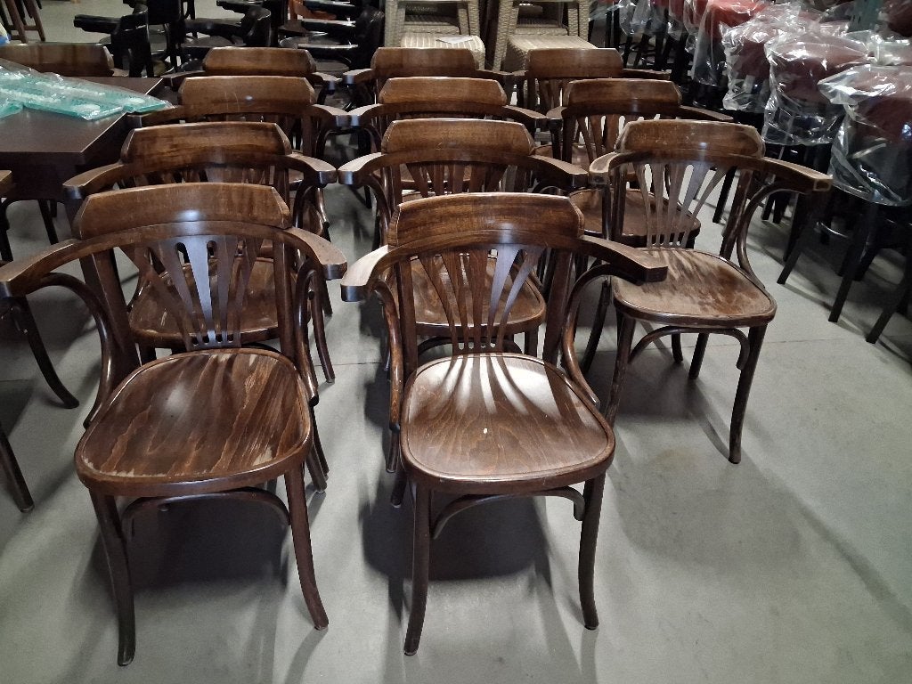 heel veel gebruikte terras-caféstoelen/nieuwe barkrukken, Huis en Inrichting, Ophalen, Gebruikt, Stof, Vijf, Zes of meer stoelen