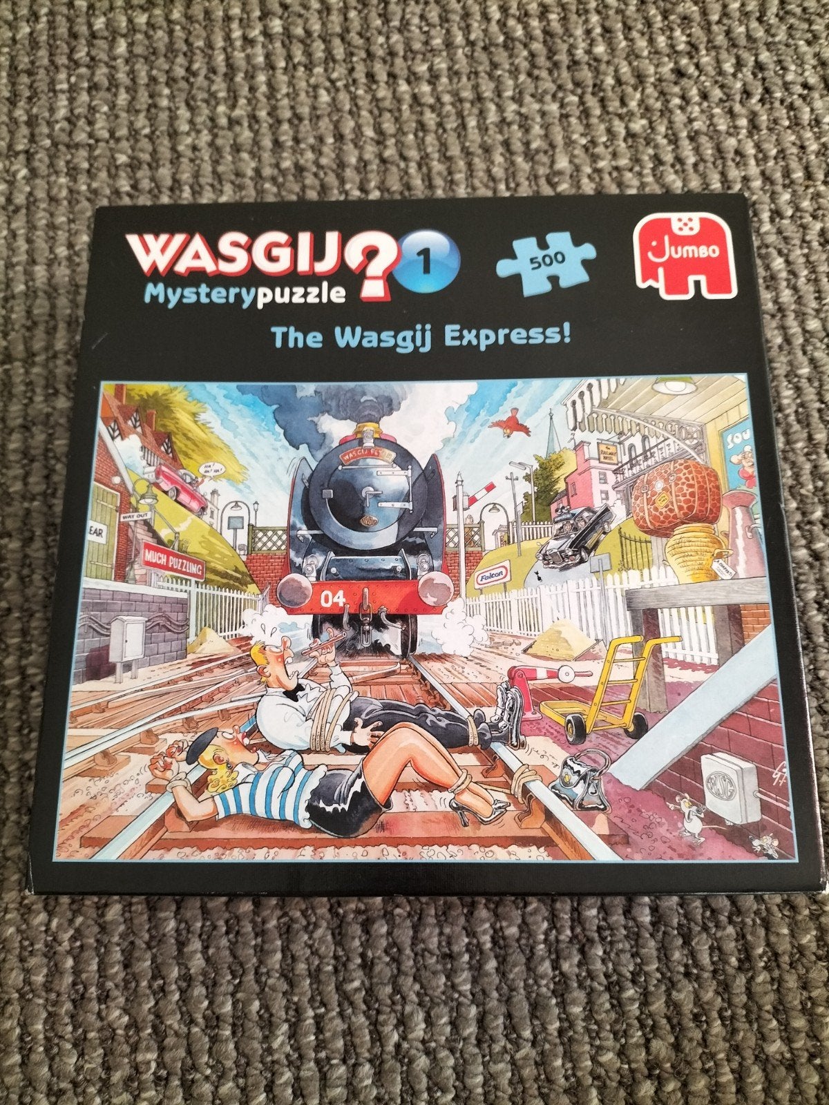 4 Wasgij Mysterypuzzels te koop, nog in goede staat!, Ophalen of Verzenden, 500 t/m 1500 stukjes, Zo goed als nieuw, Legpuzzel