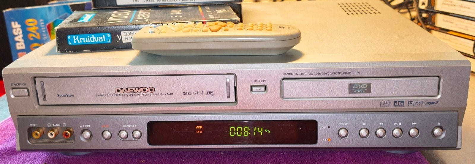 videorecorder en dvd speler combi, Ophalen, Gebruikt