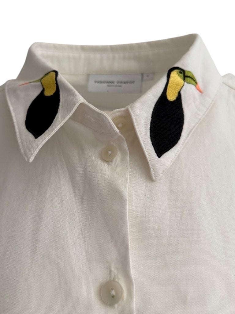 Fabienne Chapot blouse L, Wit, Ophalen of Verzenden, Zo goed als nieuw