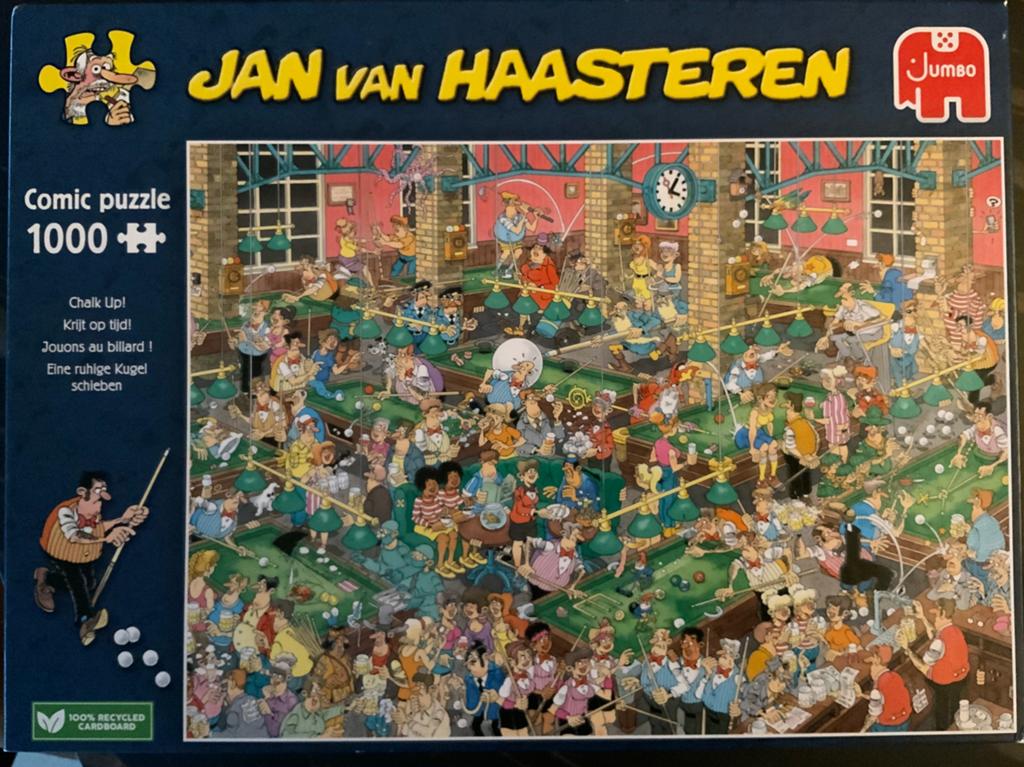 Jan van Haasteren puzzel Krijt op Tijd, Hobby en Vrije tijd, Denksport en Puzzels, Ophalen of Verzenden, 500 t/m 1500 stukjes