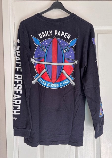 Blauwe sweater Daily Paper maat M, Kleding | Heren, Truien en Vesten, Ophalen of Verzenden, Zo goed als nieuw, Daily Paper, Maat 48/50 (M)