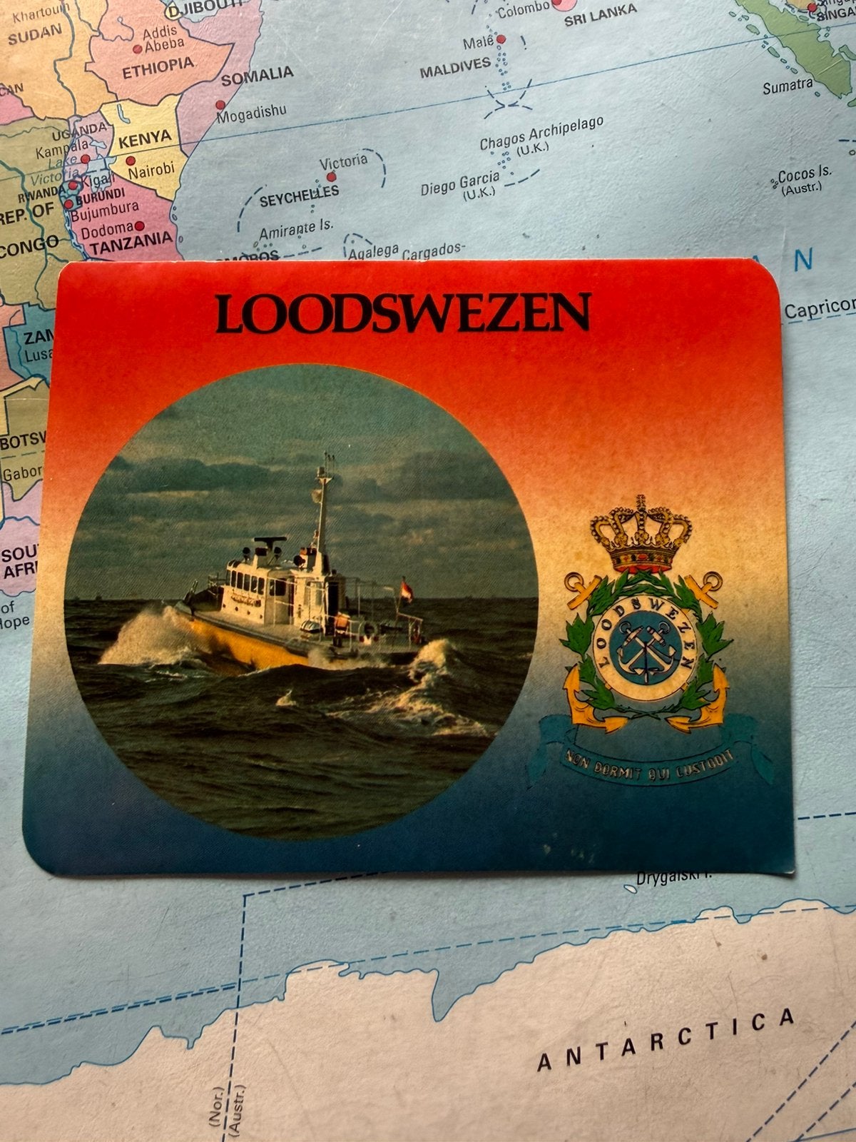 Loodswezen sticker KM CZSK vintage, Ophalen of Verzenden, Marine, Nederland, Embleem of Badge