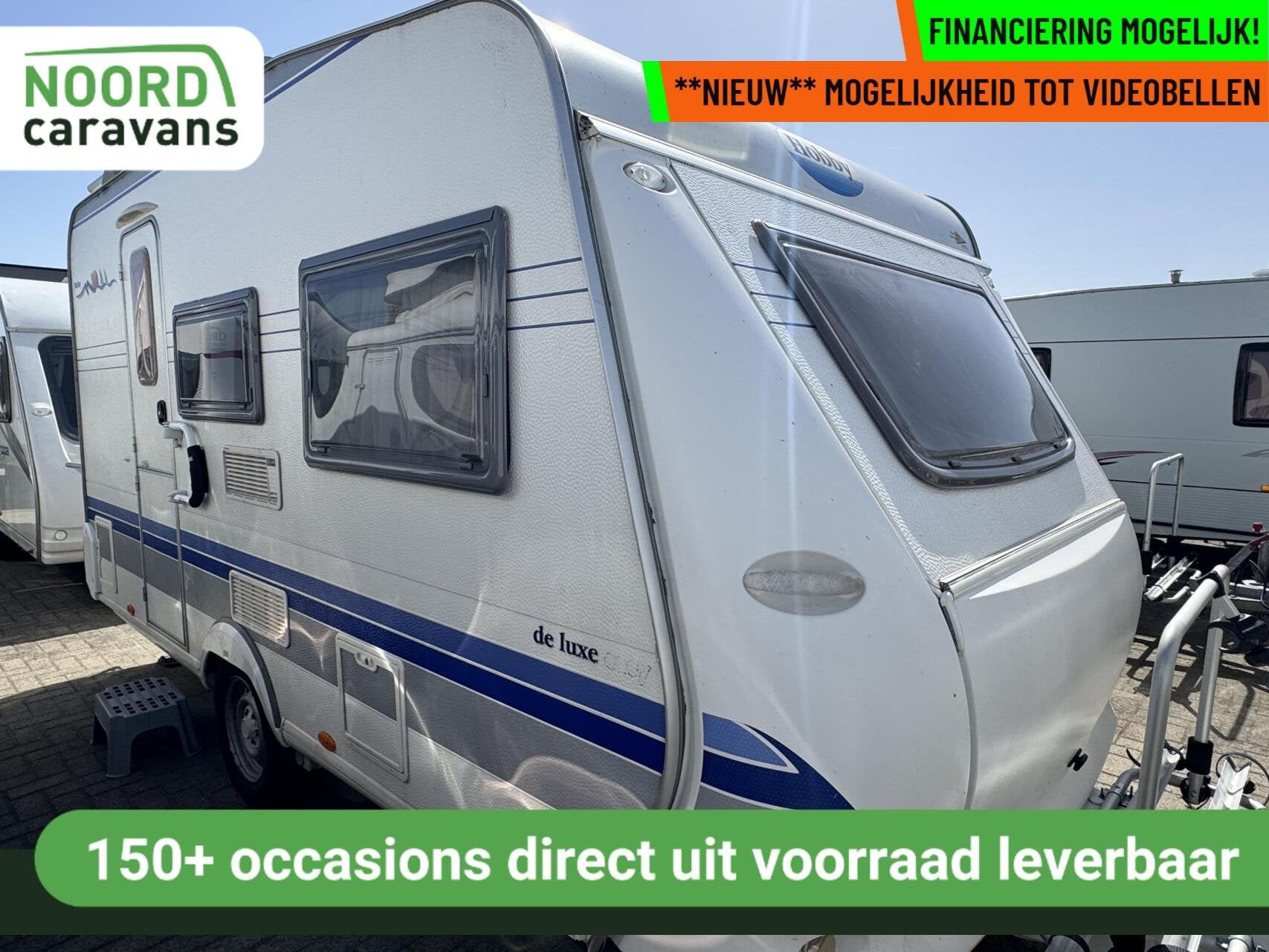 Hobby 400 SB DE LUXE, DWARSBED, TREINZIT, MOVER, VOORTENT, Hobby, Bedrijf, 5 tot 6 meter, Treinzit