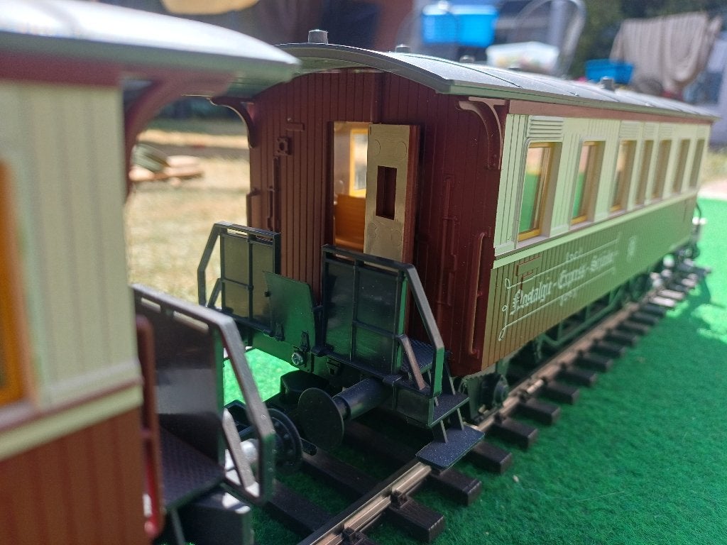 Marklin spoor 1 Donderbussen ( `Nostalgie express` ), Gelijkstroom of Wisselstroom, Wagon, Ophalen of Verzenden, Zo goed als nieuw