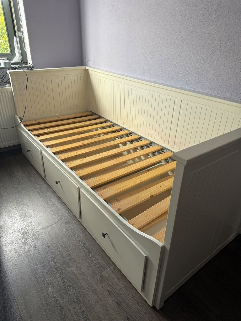 IKEA Hemnes Dagbed 80x200, Ophalen, Gebruikt, Wit, Tweepersoons