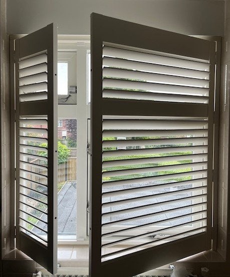 Luxe Shutters, Inclusief montageonderdelen, Wit, 131 cm, Hout