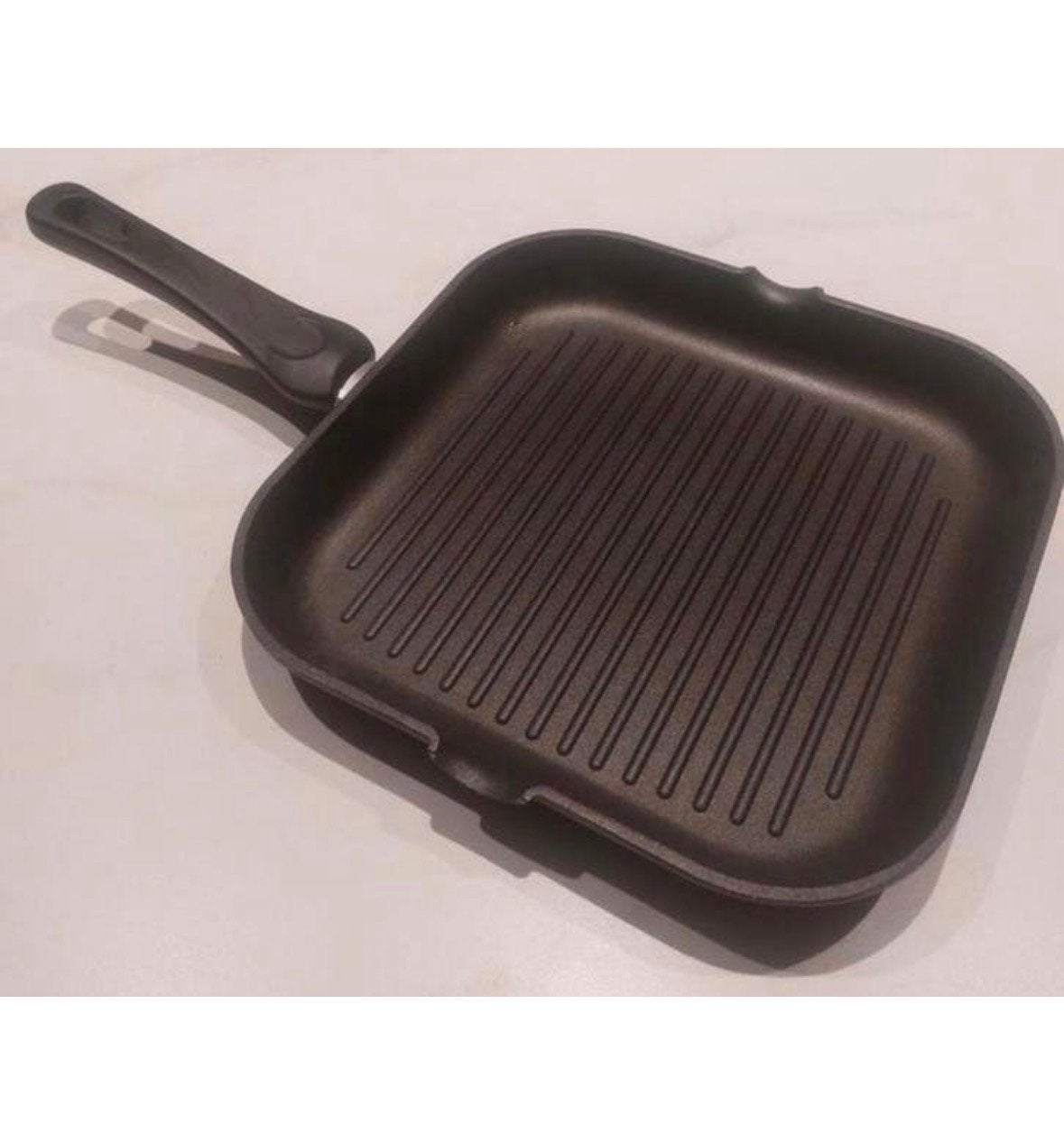 Grillpan Le Chef - Geschikt voor Gasfornuis, Ophalen of Verzenden, Gebruikt, Overige typen, Overige merken