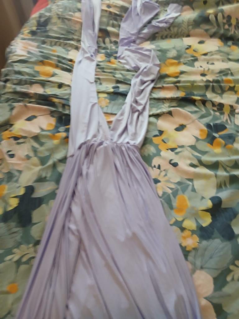 Eliza & Ethan Bruidsmeisjesjurk One Size - Lavendel, Kleding | Dames, Jurken, Paars, Zo goed als nieuw, Eliza & Ethan, Onder de knie
